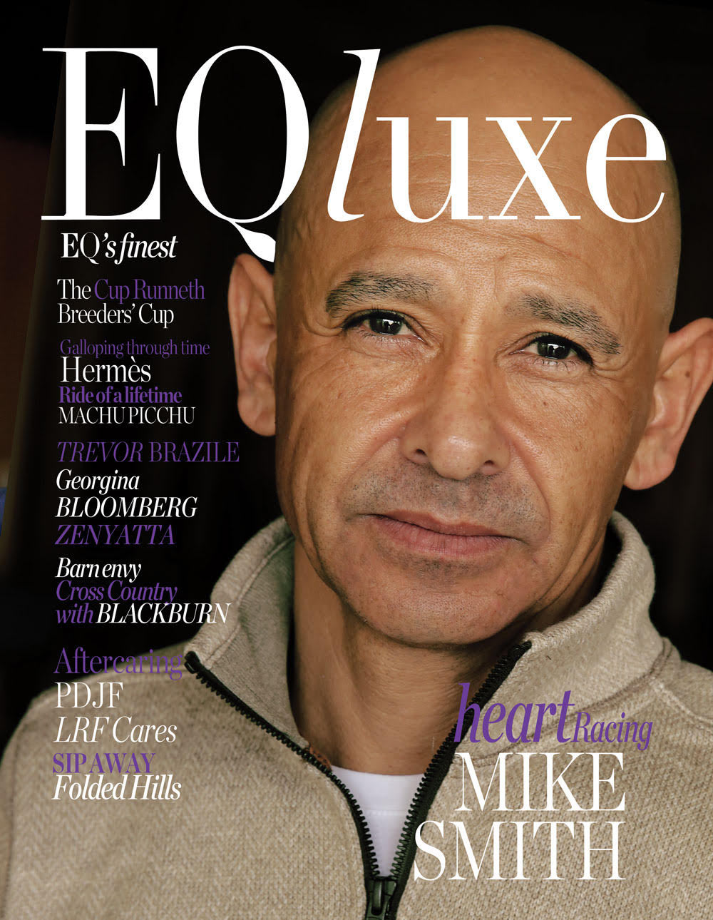 Mike Smith covers EQluxe magazine's iconic issue