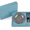 Arthur Court Designs Aluminum 6" diameter Equestrian Wine Coaster and Stopper Set