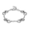 Paul Wright 925 Sterling Silver Snaffle Bit Bracelet