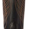 Ariat Women's Round Up Wide Square Toe Western Cowboy Boot, Limousine Black - Image 2
