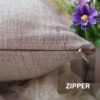 LINKWELL 18"x18" Shabby Chic Horse Burlap Pillow Cover - Image 5